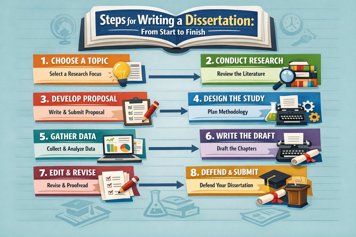 SEOContentIndia's tweet image. 📘 Writing a #Dissertation? 

1️⃣ Choose a research topic
2️⃣ Write a clear proposal
3️⃣ Review literature
4️⃣ Design methodology
5️⃣ Collect &amp;amp; analyze data
6️⃣ Present results c
7️⃣ Discuss findings 
8️⃣ Conclude + recommend
9️⃣ Edit
🔟 Final Submit

More: wp.me/p8rG0l-2hY