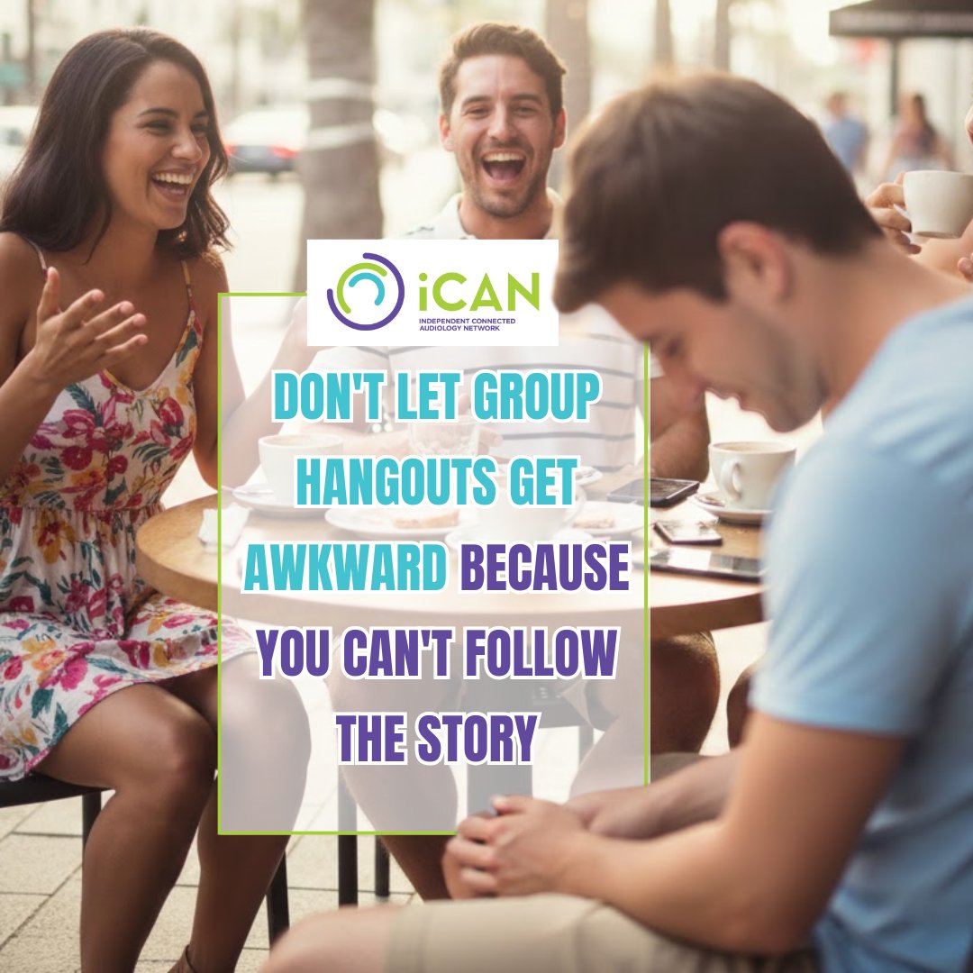 iCANAudiology's tweet photo. Struggling in group chats? 💬
It may be an early sign of hearing change — not focus.
Awareness builds confidence & connection.
Connect with our #Audiologists & #Acousticians for #PatientCentredCare.
https://t.co/Z3x2HaVznO
iCAN: Your independent audiology choice. https://t.co/zfNGwM50O6