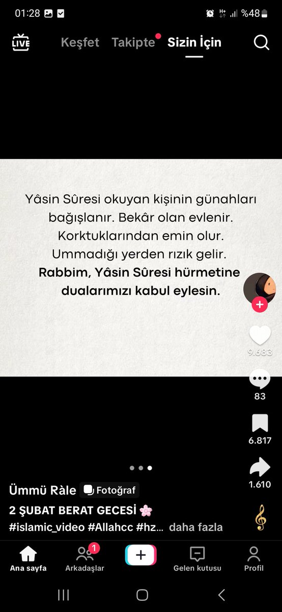Berat kandilimiz mübarek olsun 
Ya Rabbi şu mübarek günde dualarımızı kabul eyle 
Hayırlı kandiller 
#BeratGecesi 
#Hayırlısabahlar
