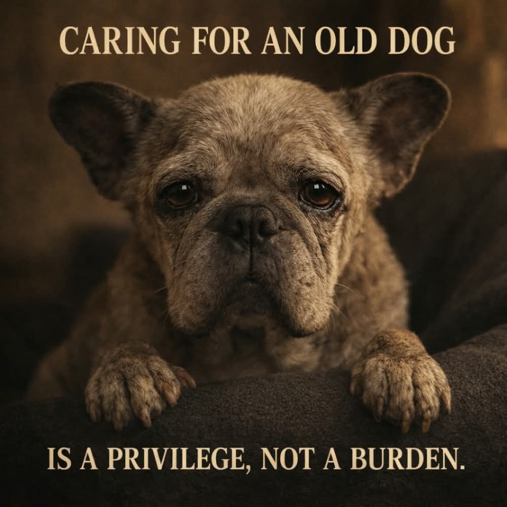 frenchieclub247's tweet image. Growing old is a journey we take together 🤍
Those grey hairs, slow steps, and sleepy eyes are not signs of burden they are proof of years filled with love, loyalty, and memories.