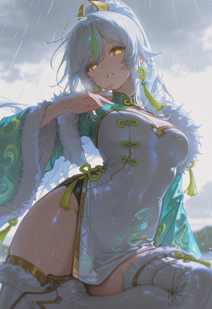 Jun7DAO's tweet image. Wish you get at least 3 golds in every 10 pull✨

Zi Bai ｜茲白
#GenshinImpact  #原神  #Zibai 

SFW illustration 
▼Tap to view full image