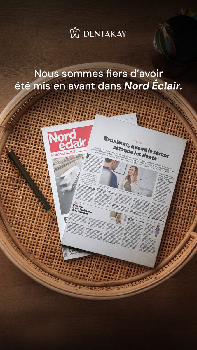 dentakay's tweet photo. Dentakay is making waves across France 🇫🇷

Our founder Dr. Gülay Akay featured in Nord Éclair, spotlighting stress &amp; bruxism—bringing expert dental education to everyone. We’re not just visiting, we’re becoming local. https://t.co/kJZ8tbMndK