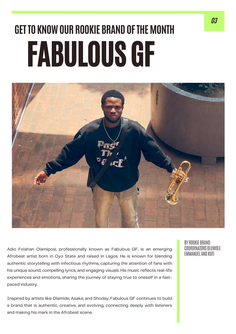 ROOKIE BRAND <a href="/Fabulous_singso/">Fabulous GF</a> Bio

Listen to his song here👇🏽
open.spotify.com/track/6TXNG86Y…

cc <a href="/rookie_brand/">Rookie Brand</a> <a href="/boi_kuti8/">boikuti.base.eth</a> <a href="/OlaHatchYoung/">Benjamin Olajide</a> <a href="/Brezzy_Smalls/">15:00</a>