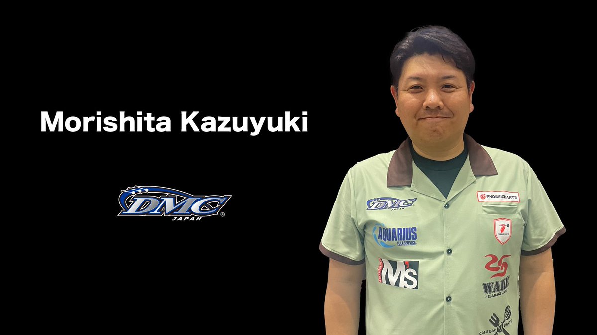 DMC_DARTS2's tweet photo. 【2026年度 新規契約選手】
2025 PERFECT 男子年間ランキング112位の森下和幸選手(@kazu_mf08_yuki)とスポンサー契約を締結しました事をご報告させていただきます。

#DMC https://t.co/KeG4fUbUQs