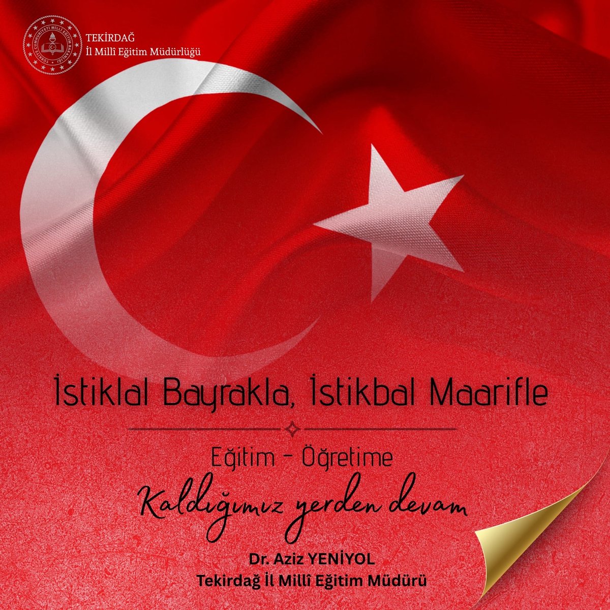 📖 Yeni dönemin ilk dersine, bağımsızlığımızın simgesi olan ay yıldızlı bayrağımızı yüreğimizde hissederek başlıyoruz. Bayrağımız; millet olma bilincimizin, birlik ve beraberliğimizin en güçlü ifadesidir. Bu ilk derste, bayrağımıza duyduğumuz sevgiyle sorumluluklarımızı