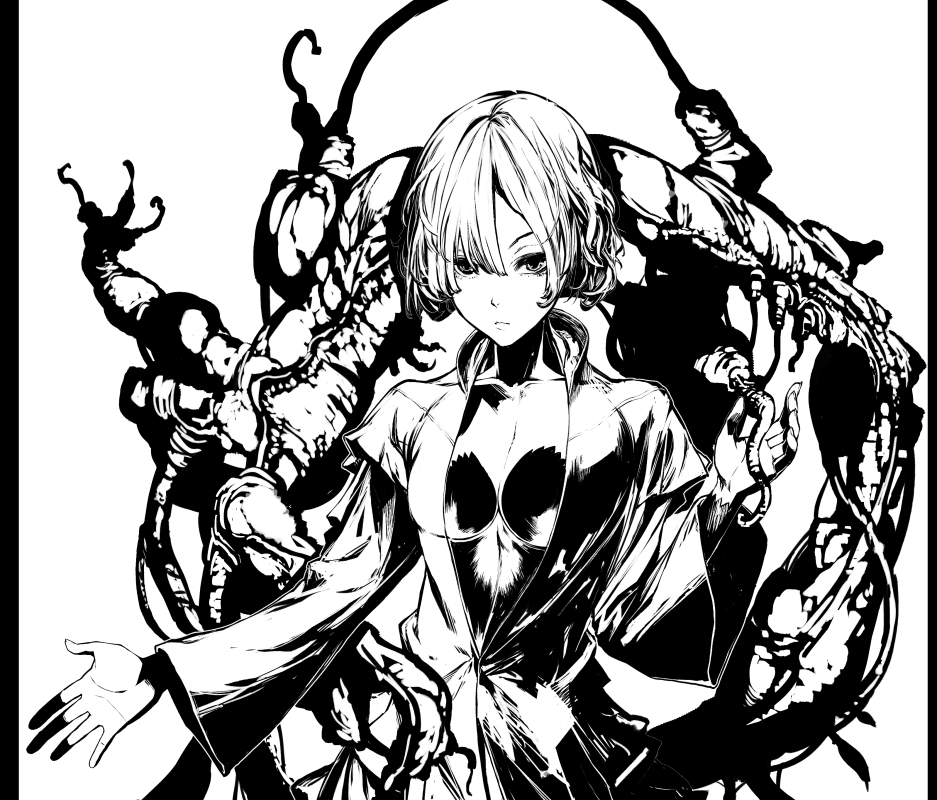 chuo_h's tweet photo. どんな描き方してるのって質問があったのでちょろっと段階を残してみました。なんとなくシルエットを作成、次に大まかな明暗を。最後はディテールを作成しています。線画でなく塗りの場合は、ざっくり色と影を置いてから不透明ブラシで上を塗り潰していきます。 https://t.co/IHMBSjmQfr