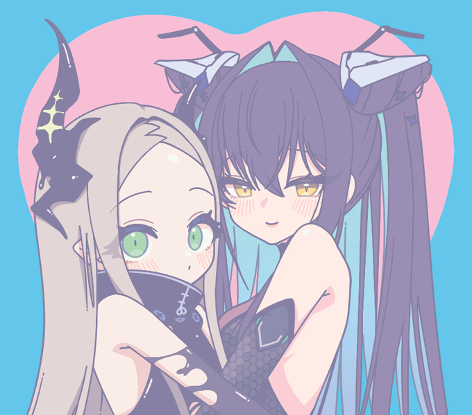 セイレヴィ💚💙
#NIKKE #NIKKEfanart 