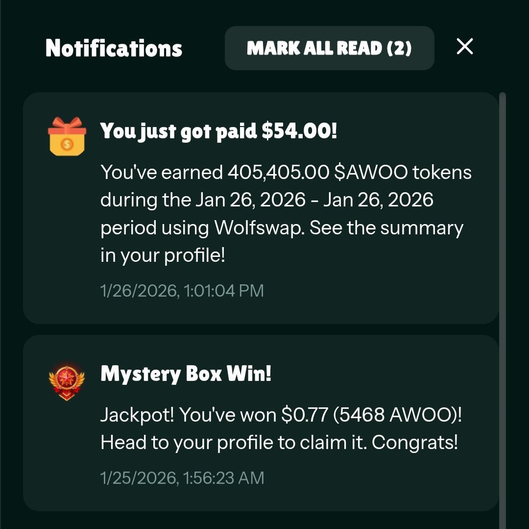 The easiest way to make money in web3 as a newbie,weekly!!

No matter your followers count.

Is to;

- connect your X to Wolfswap
- Make content about <a href="/wolfswapdotapp/">Wolfswap | Swap & Earn</a>
- Their algorithm rewards consistent creators even with little followers.

DON’T MENTION, WE DON’T DO THAT HERE
