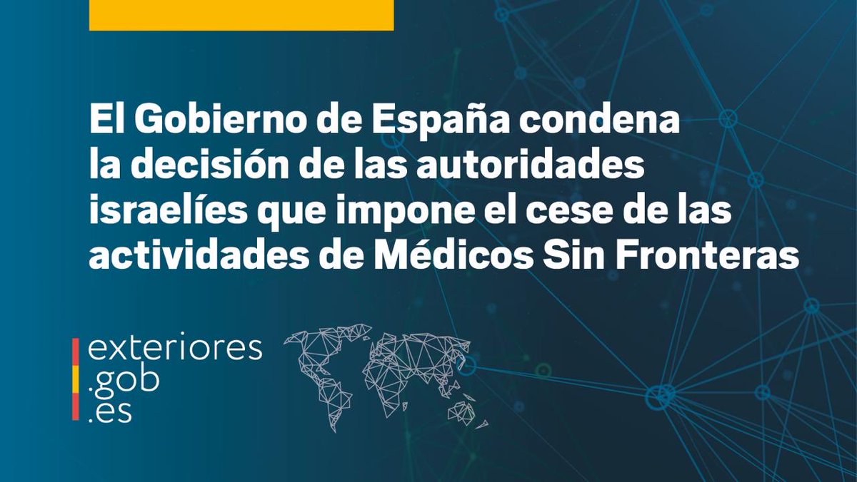 Ministerio de Asuntos Exteriores, UE y Cooperación tweet media