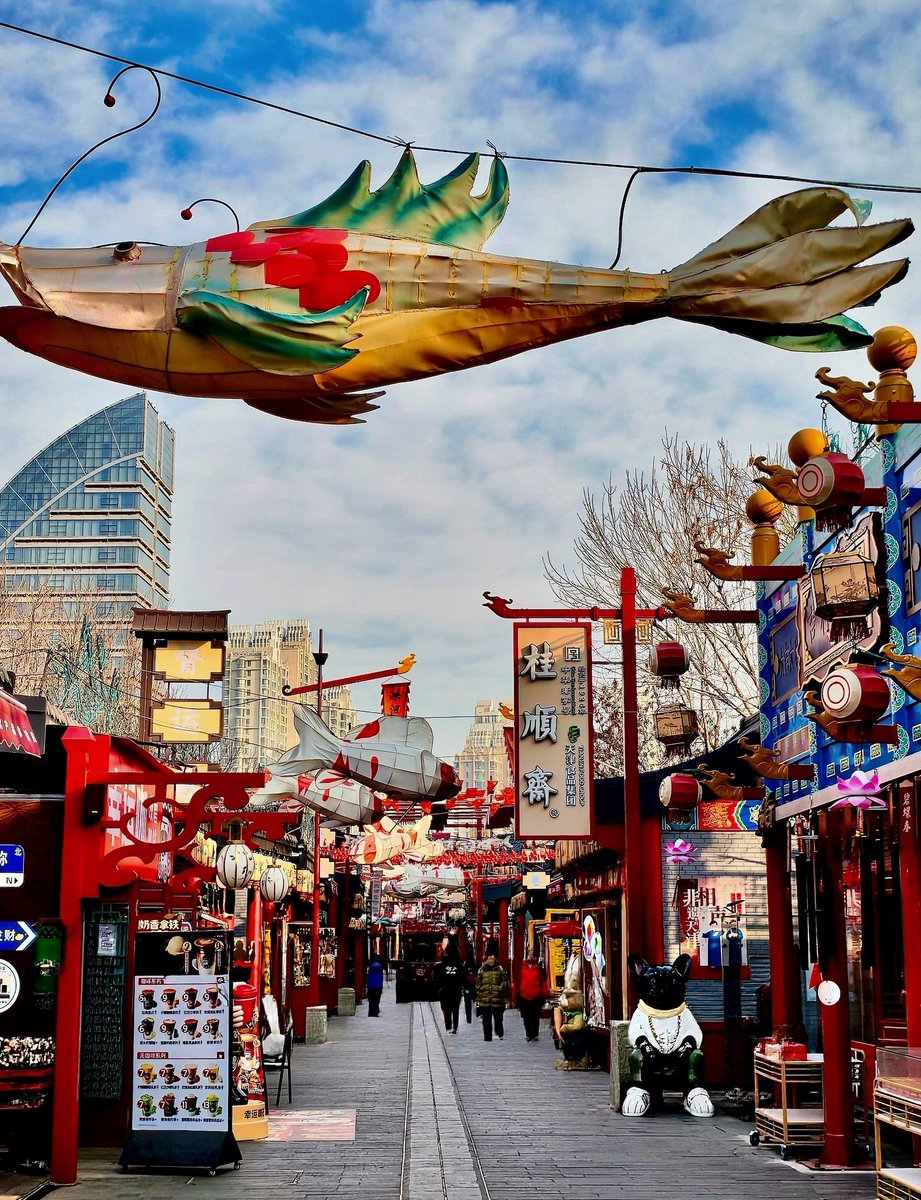FunJinnan's tweet photo. 天津的年味儿渐浓，快来City walk #Tianjin #SpringFestival https://t.co/HS5dS7S3nw