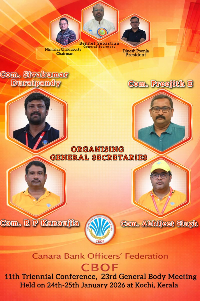 Canara Bank Officers' Federation - CBOF tweet media
