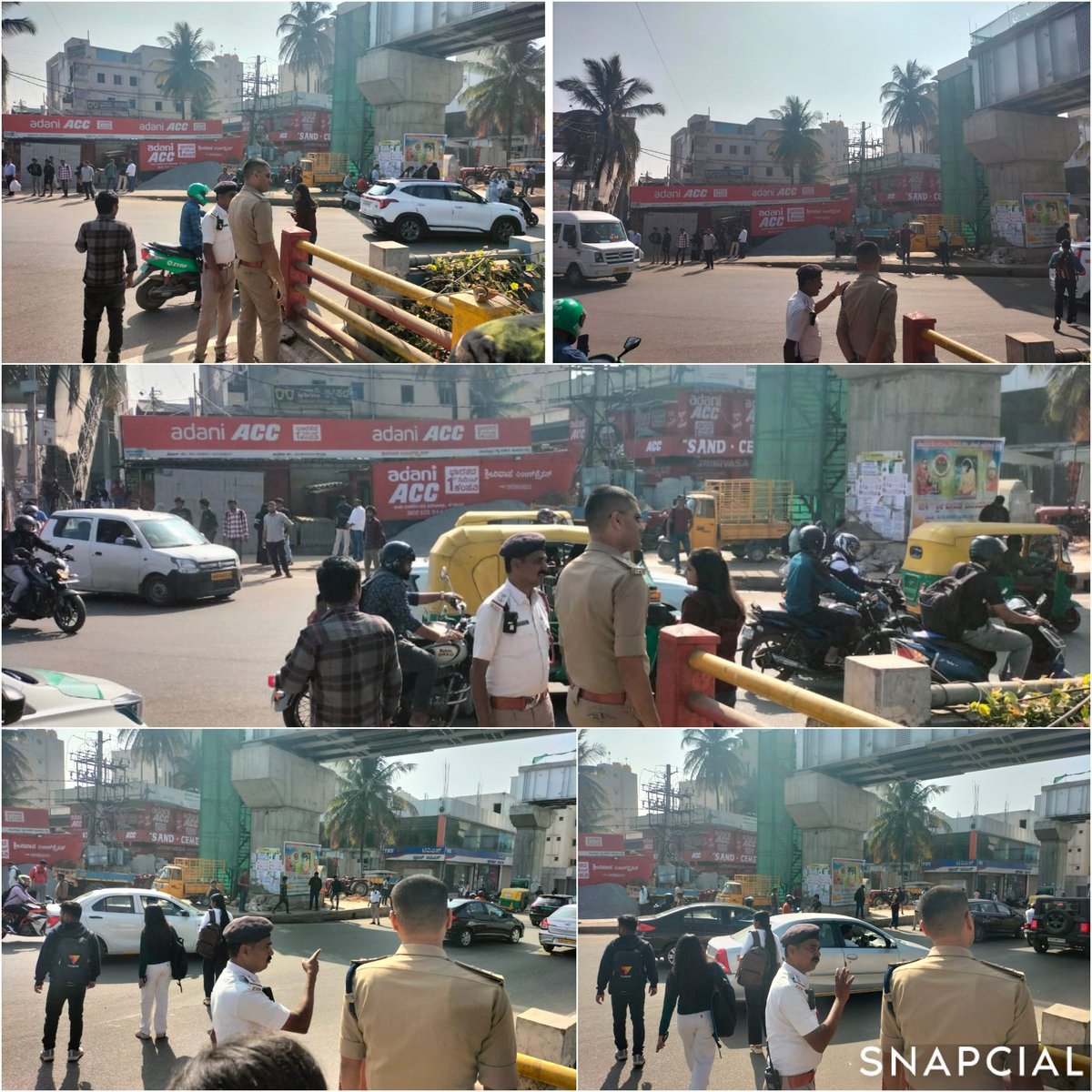 DCPTrEastBCP's tweet photo. ಈ ದಿನ ಪೀಕ್ ಅವರ್ ನಲ್ಲಿ @halairporttrfps ಠಾಣಾ ವ್ಯಾಪ್ತಿಯ ಮಾರತ್ತಹಳ್ಳಿ ಬ್ರಿಡ್ಜ್ ಜಂಕ್ಷನ್ ಗೆ ಭೇಟಿ ನೀಡಿ ಪರಿಶೀಲಿಸಿ,  ಸೆಕ್ಟರ್ ನ  ಪಿ.ಎಸ್.ಐ. ರವರಿಗೆ ಜಂಕ್ಷನ್ ಗಳ ಸುತ್ತಮುತ್ತಲು ಅನಧಿಕೃತವಾಗಿ ವಾಹನಗಳ ನಿಲುಗಡೆ ಆಗದಂತೆ ಸೂಕ್ತ ಕ್ರಮ ವಹಿಸಿ, ವಾಹನಗಳ ಸುಗಮ ಸಂಚಾರಕ್ಕೆ ಹೆಚ್ಚು ಒತ್ತು ನೀಡುವಂತೆ ಸೂಚಿಸಲಾಯಿತು. https://t.co/GX94RLu54Y