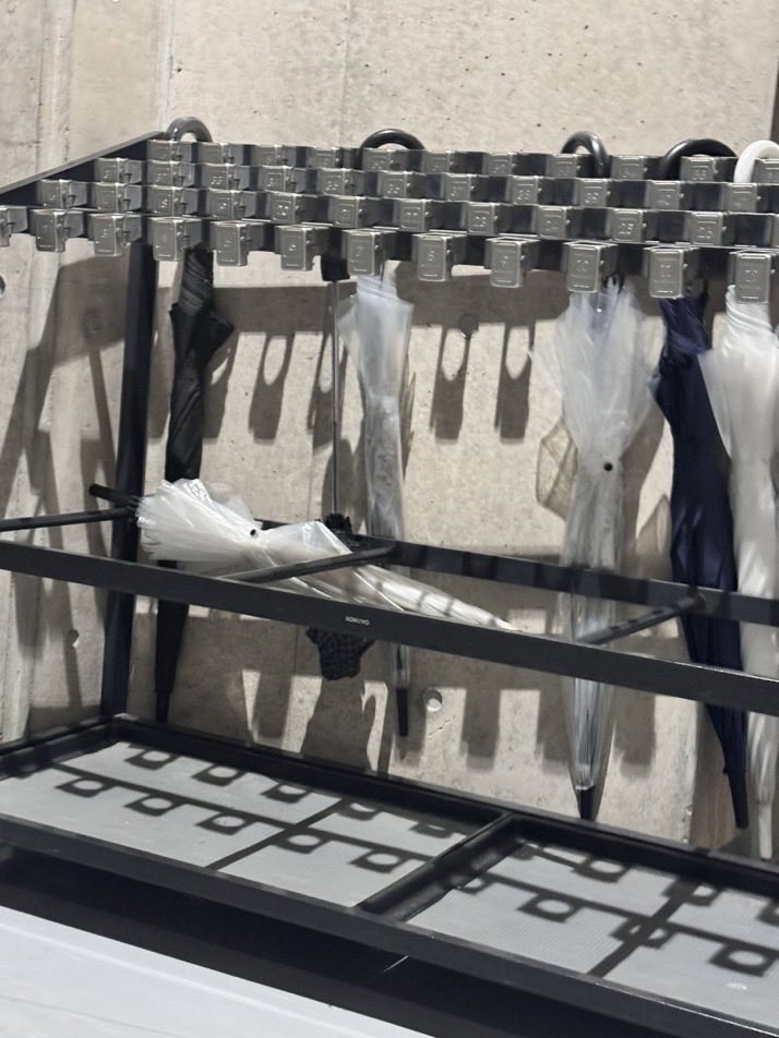 大学の傘置き場にワドルディ2人いた