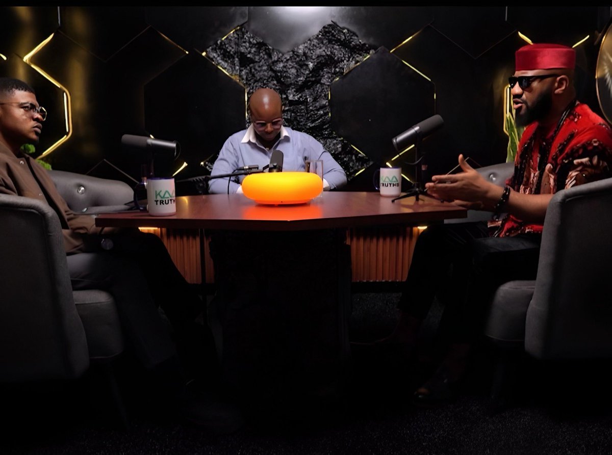 Odogwu Yul Edochie in the studio in a tell it all interview with KaaTruths Podcast. 

It was exciting!
It was revealing! 
It was raw and real! 

Prepare to see the other side of Chief Ezedike that you have not seen before. He bared it all.

From politics to marriage to family.