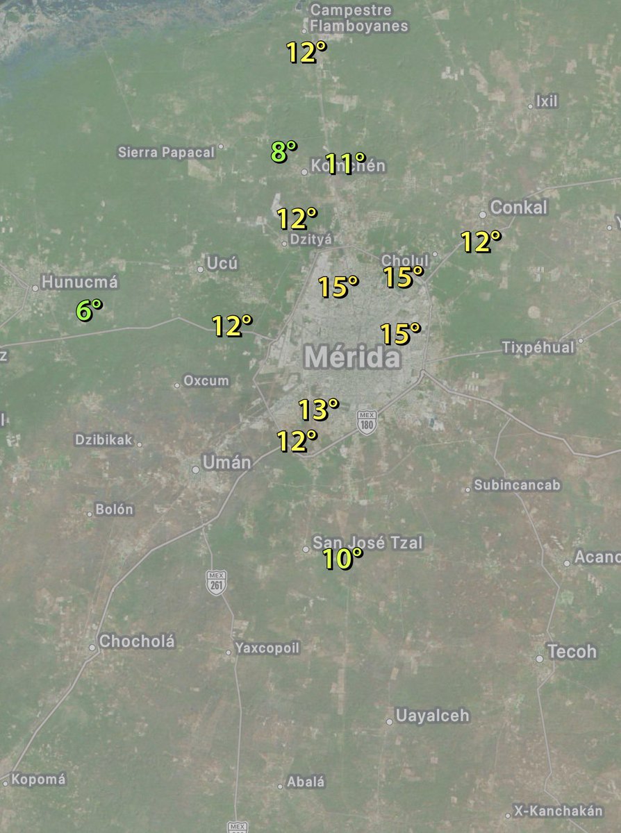 Meteorología Yucatán tweet media