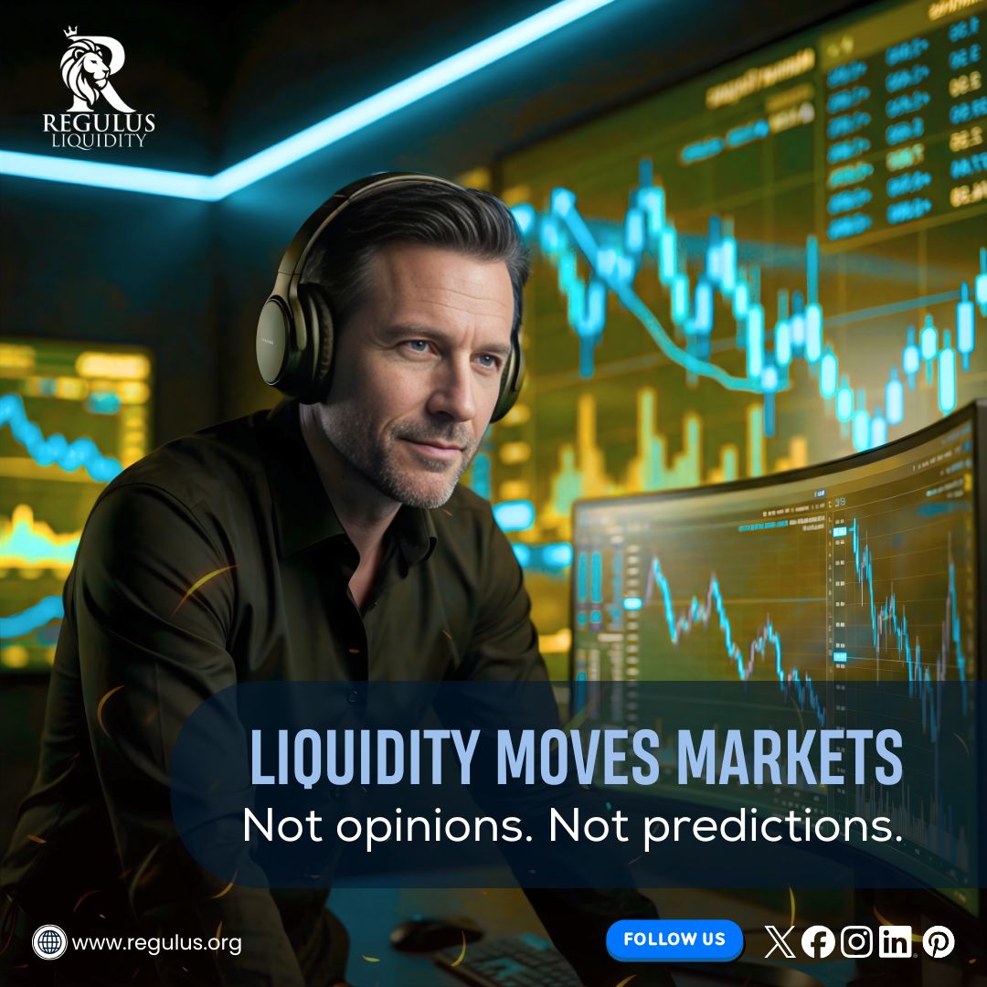regulusorg's tweet image. Liquidity moves markets — not predictions.
Trade where it matters. 🚀

#Regulusliquidity #LiquidityTrading #Markets #TradeSmart