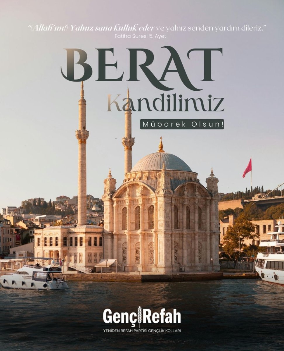 “Allah’ım! Yalnız sana kulluk eder ve yalnız senden yardım dileriz.”

Berat Kandilimiz Mübarek Olsun 🌙