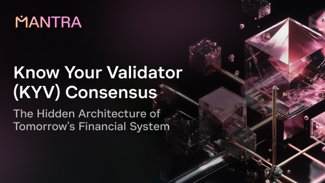 MANTRA_Chain's tweet photo. "The validators processing your transactions tomorrow won't be anonymous entities. They'll be professional operators with public reputations."

Read this article for a deep dive into the KYV standard: https://t.co/smaCH21Z83 https://t.co/iVfXvnM7bI