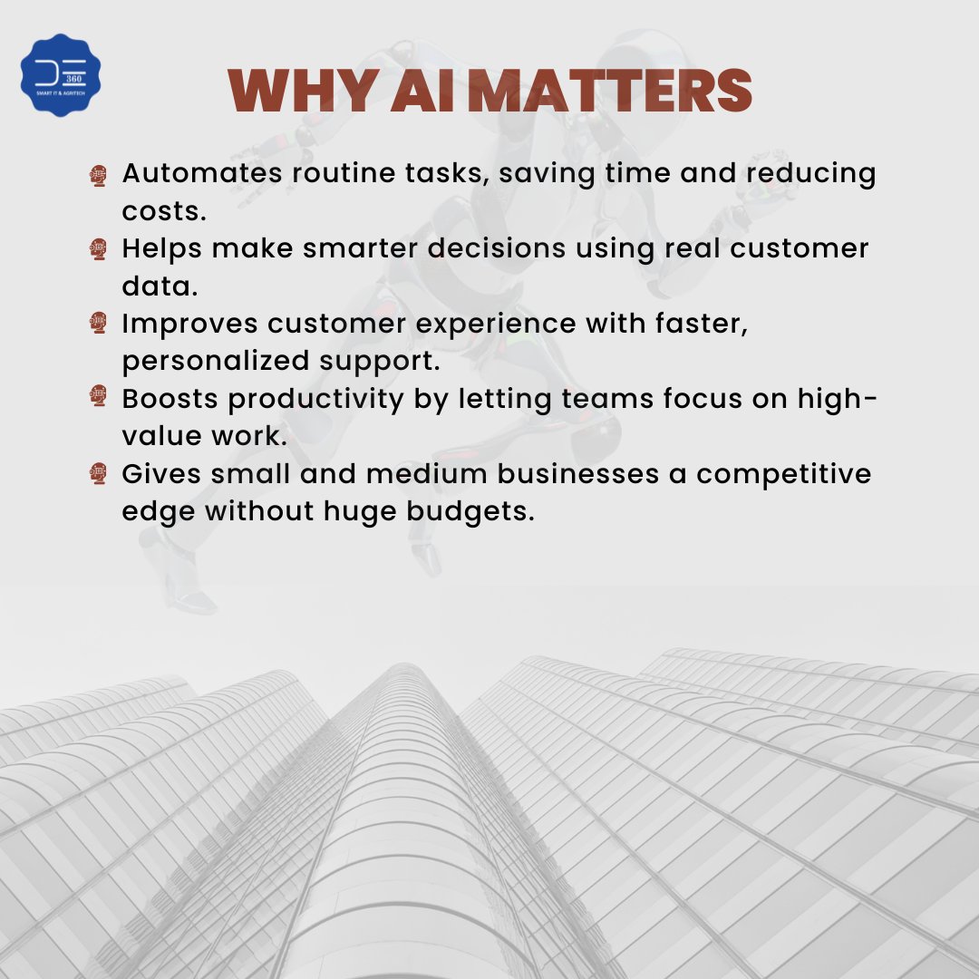 dataexperts360's tweet photo. Unlock business growth with AI! 💡
From smarter decisions to personalized marketing and cost savings AI is transforming the way businesses scale. Need help implementing AI in your business?
📩 Email us at hi@dataexperts360.com
#AI #BusinessGrowth #DigitalTransformation https://t.co/x9MEPB04lB