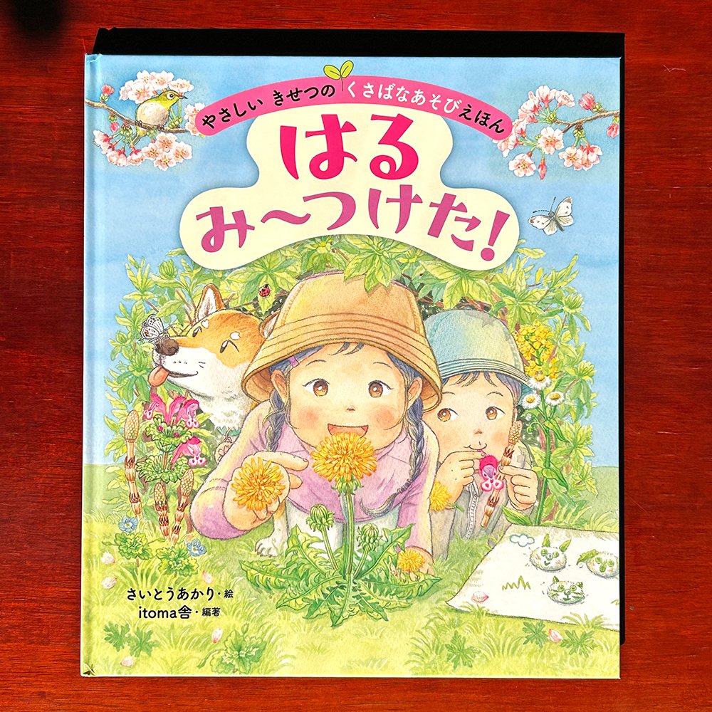 \\見本できました🌟//

【2/10ごろ発売予定】
『やさしいきせつのくさばなあそびえほん　はるみ〜つけた！』
(さいとうあかり 絵／itoma舎 編著)

タンポポの腕時計、ツクシのつなぎ目当て、ハルジオンで作る動物など、簡単にできる春の草花あそびを楽しもう！幼児～

kinnohoshi.co.jp/search/info.ph…