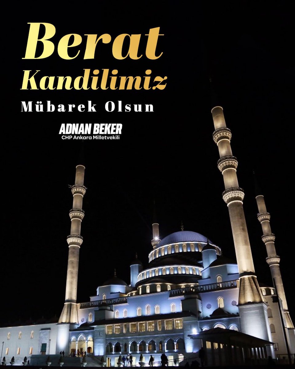 AdnanBekerr's tweet photo. Mübarek Ramazan ayının müjdecisi Berat Kandilimizin ülkemize ve Türk-İslam âlemine huzur ve hayırlar getirmesini diliyorum. Rabbim dualarımızı kabul eylesin.

Berat Kandilimiz mübarek olsun. https://t.co/1SkOLqamba
