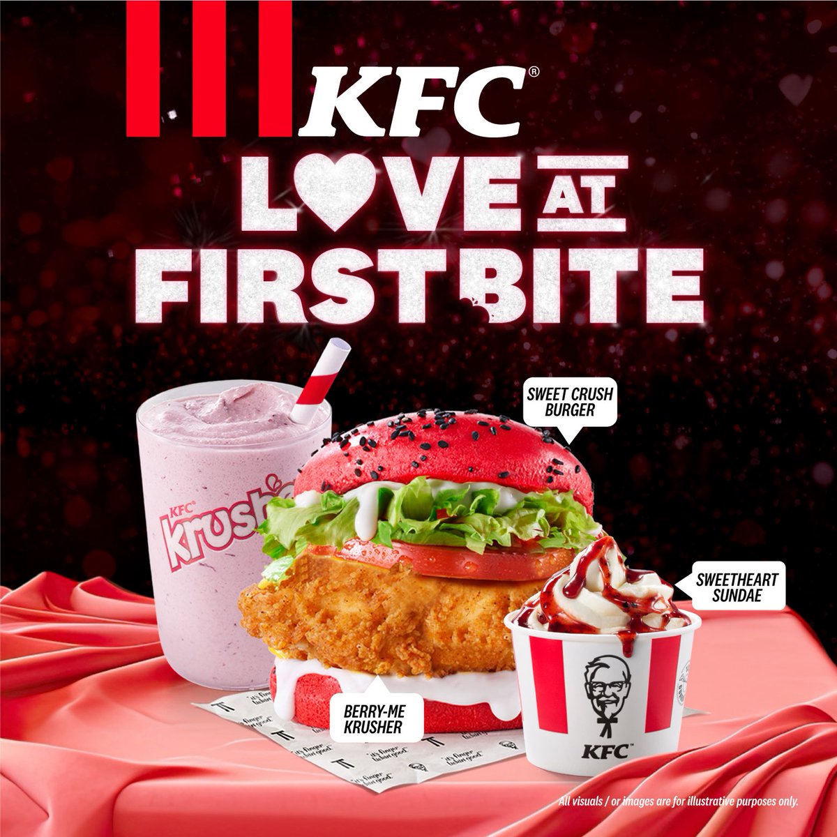 KFCinUganda's tweet image. Love is in the details this February at KFC. 

One bite is all it takes. 

Visit any KFC near you and fall in Love At First Bite.