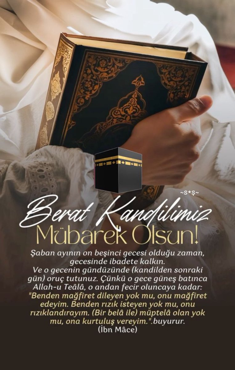 11 ayın sultanı Ramazan ayının müjdecisi Berat Gecesi’nin; ülkemize, milletimize ve bütün İslam âlemine hayırlar getirmesini, esirgeyen ve bağışlayan Yüce Rabbimizden niyaz ediyoruz.

Berat Kandilimiz mübarek olsun.

#BeratGecesi