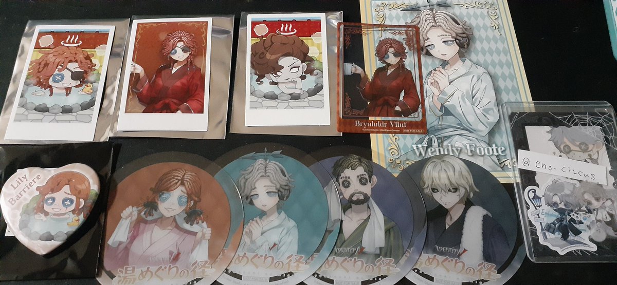 交換 讓渡 第五人格 湯めぐりの怪 缶バッジ チェキ風カード クリア