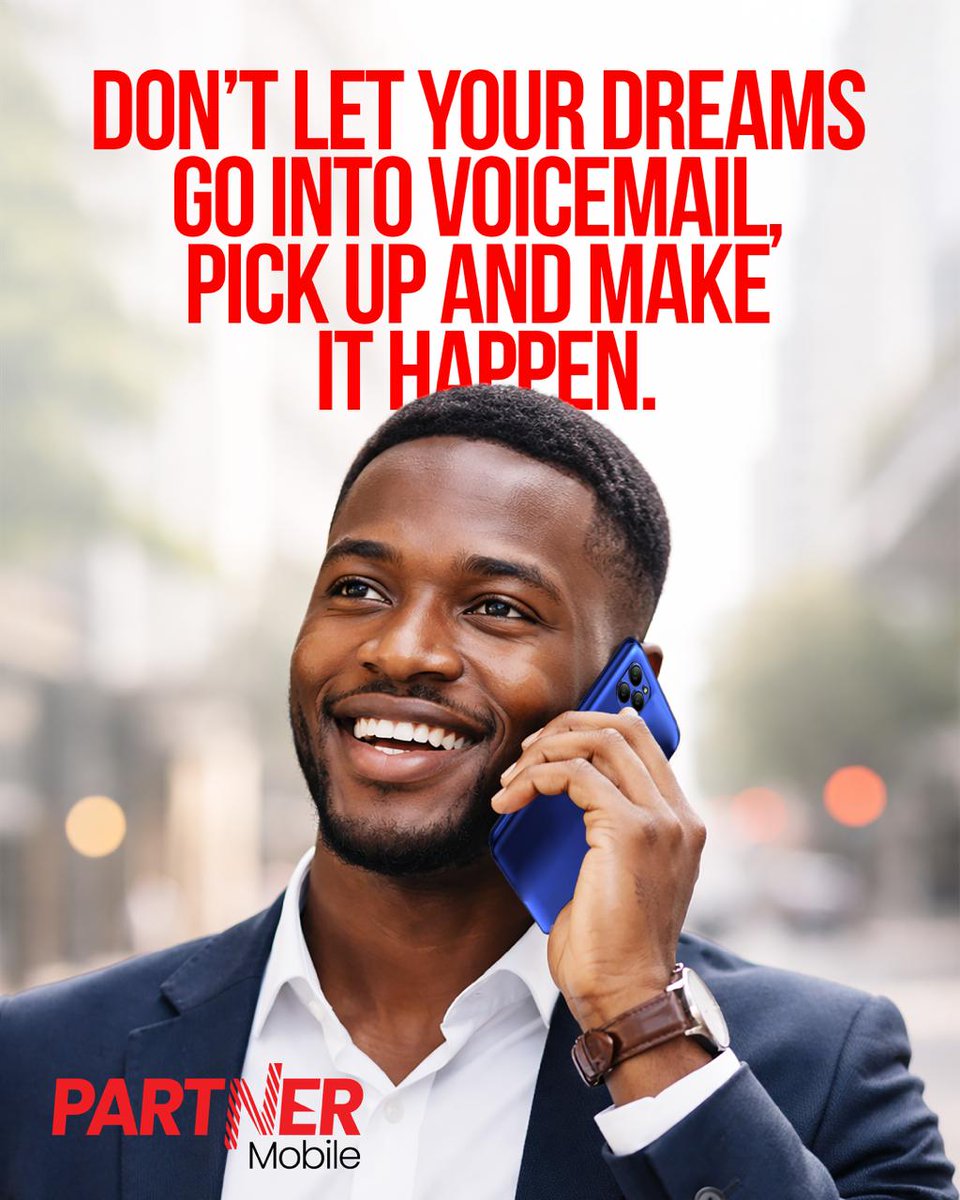 partnermobileng's tweet image. Some messages can't wait, especially the ones you send to yourself. Keep your dreams on speed dial with reliable tech from Partner Mobile. Because every big achievement starts with answering the call. 

Explore our Mobile devices to keep you going. 

#partnermobile #speeddial