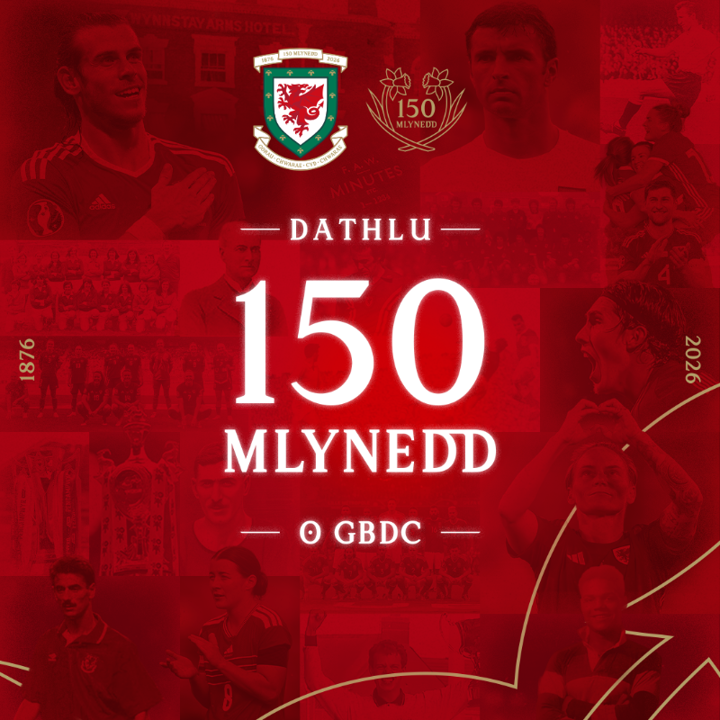 FAWales's tweet photo. Dathlu 150 Mlynedd O GBDC 🏴󠁧󠁢󠁷󠁬󠁳󠁿

On the 2 February 1876, the Football Association of Wales was born at the Wynnstay Arms Hotel in Wrexham.

150 years of history.
Gorau Chwarae Cyd Chwarae.