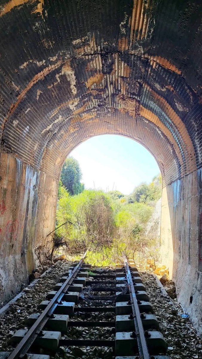 FatinaAz2's tweet image. هنا مرّ القطار، وبقي التاريخ... 
نفق حامات تراث مهجور وجمال خفي بعيد عن الضجيج 💙🇱🇧
#صباح_الخير