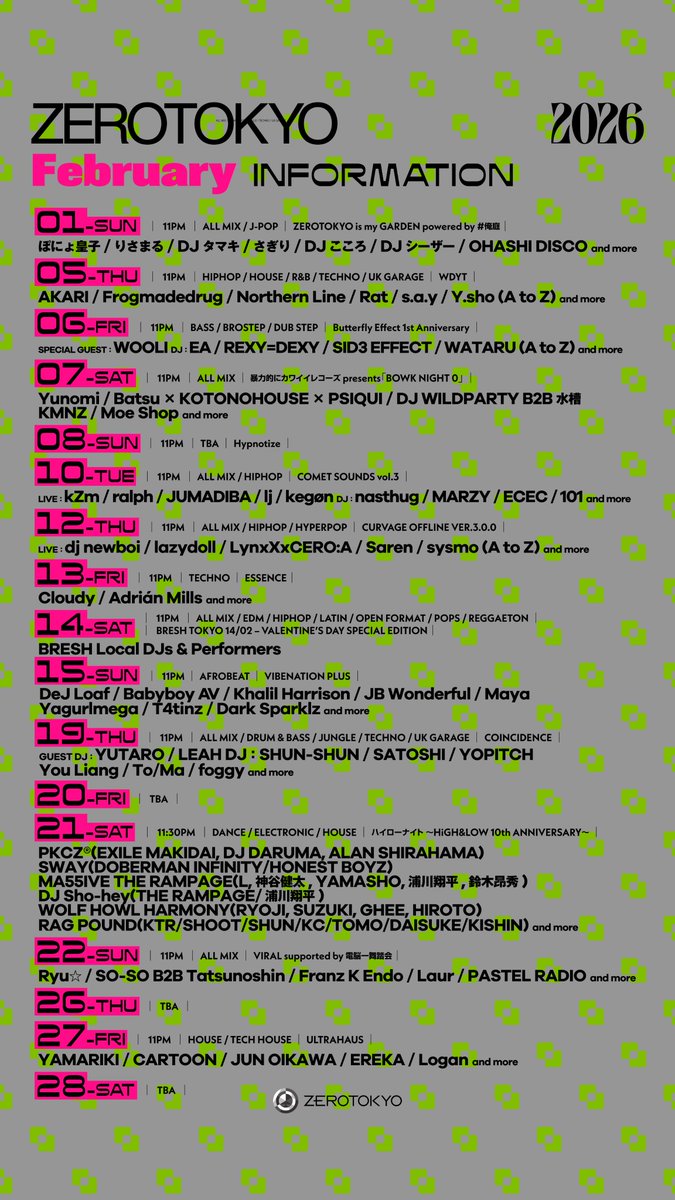 ZEROTOKYO tweet media