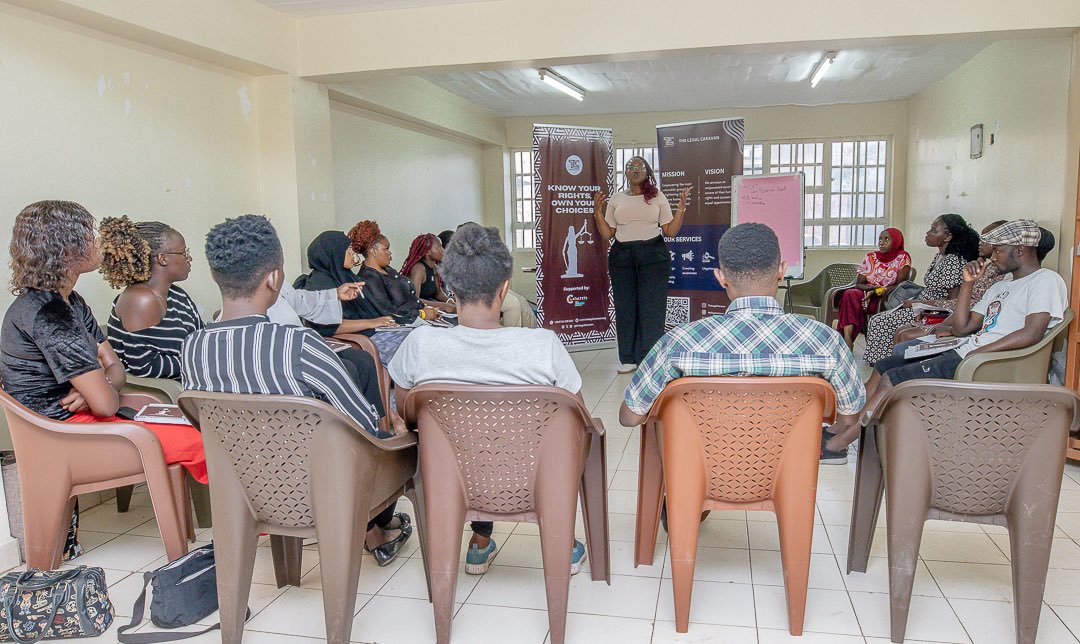 TheLegalCaravan's tweet photo. This past week,we kicked off our community training sessions for SRHR champions &amp; community members in Korogocho.Through our ongoing #KnowYourRightsOwnYourChoices project,participants were equipped with critical legal information to strengthen rights-based advocacy. 
#TLC4Rights https://t.co/EVF9aH6FJj