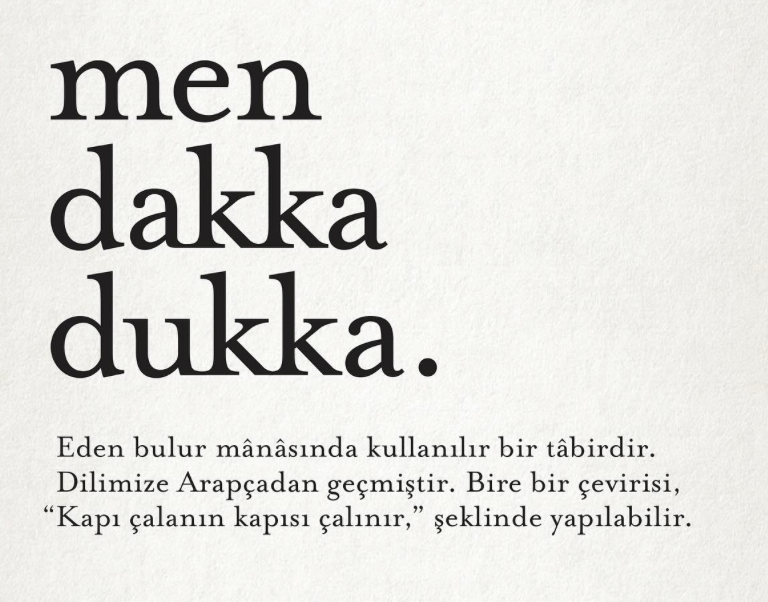 Demir's tweet image. “Kapı çalanın kapısı çalınır”