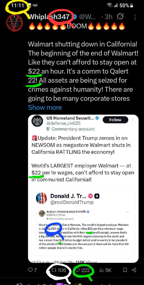 DeanDavis33's tweet image. 2️⃣5️⃣0️⃣ #TwoFifty 🐇
1️⃣0️⃣6️⃣ #OneZeroSix 
1️⃣2️⃣2️⃣ #TwelveTwos 
🎰 #WhatAreTheOdds 🪽
1️⃣1️⃣🪞 #ElevenEleven 
5️⃣4️⃣7️⃣ #FiveFourSeven