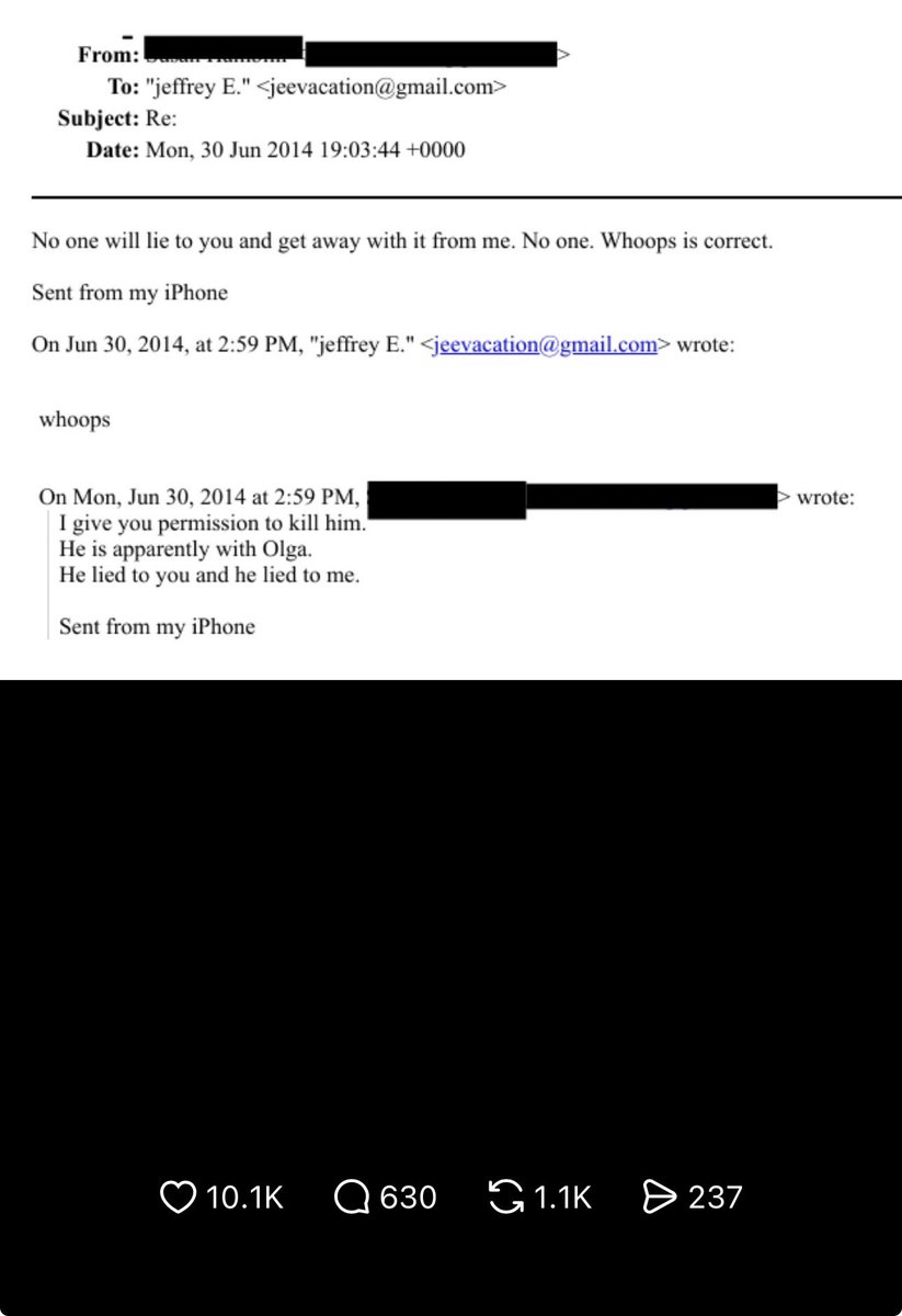 SamInsanity's tweet image. Apparently everyone has lost their minds, the Epstein files on here are obviously fake.
-Different text fonts on header and body
-Spacings that can’t happen in email systems
-Writing in lower case, too many inconsistencies
-Unsealed emails look AI-made
-Source: trust me bro 🤷🏻‍♂️