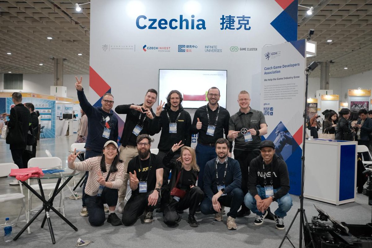Czech startups <a href="/Vrgineers/">Vrgineers</a> <a href="/brocapstudio/">Brocap Studio</a> <a href="/rankacy/">rankacy</a> AI, and <a href="/kapnetixai/">Kapnetix</a> were conquering the Taipei Game Show <a href="/TaipeiGameShow/">Taipei Game Show</a> ! <a href="/techinkubace/">Technologická inkubace</a> from @CzechInvest is helping them expand all around the world. 

Thank you for the great cooperation with <a href="/HerniKlastr/">Herní Klastr</a> and <a href="/GDACzech/">GDA.CZ</a> 🎮🕹️
