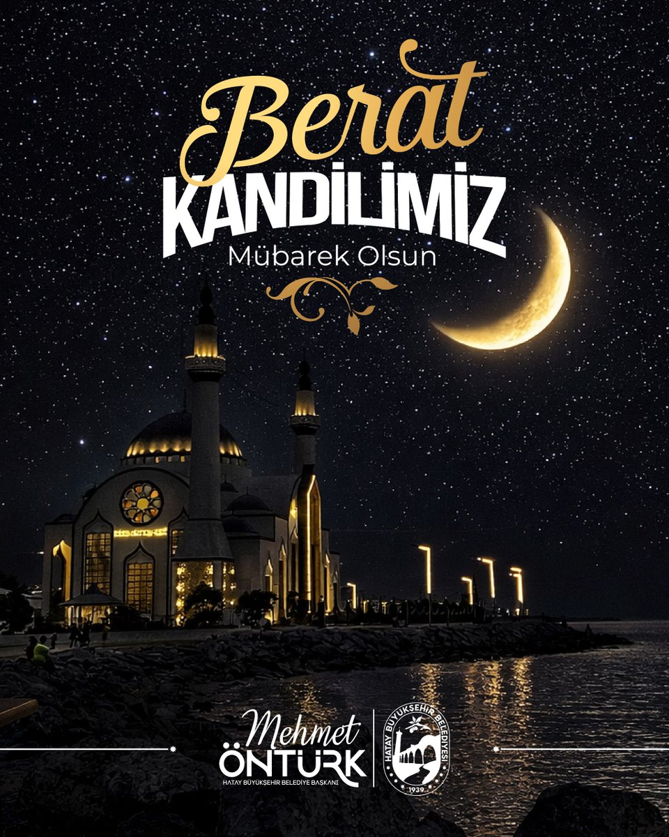 mehmetonturktr's tweet photo. Affın ve mağfiretin gecesi #BeratKandili’nin,  Hatay’ımıza, ülkemize ve tüm İslam âlemine hayırlar getirmesini diliyorum.

Tüm hemşehrilerimizin kandili mübarek olsun. https://t.co/QFoR46iNlp