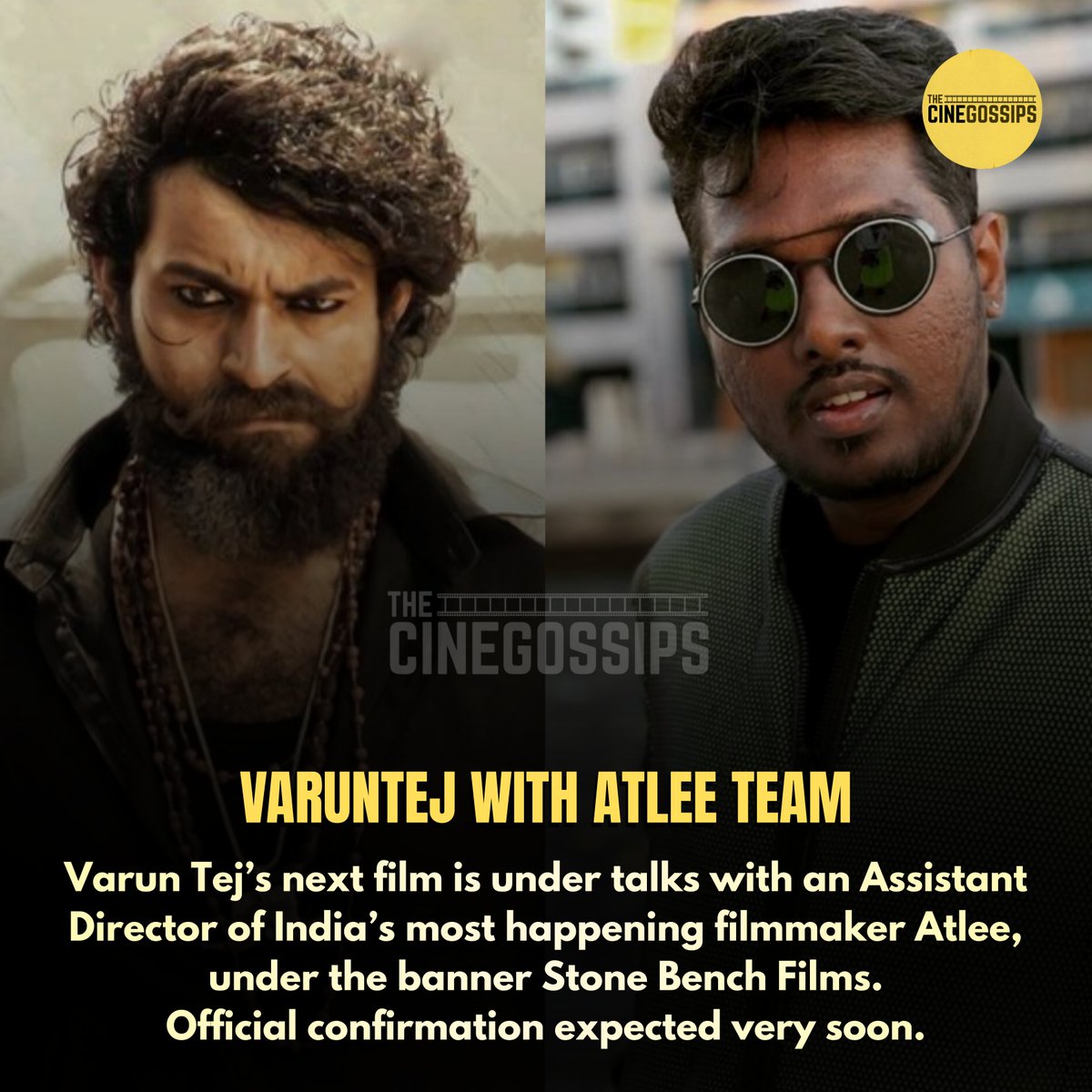 TheCineGossips's tweet photo. #VarunTej with #Atlee Team. https://t.co/UjWVIcypSe