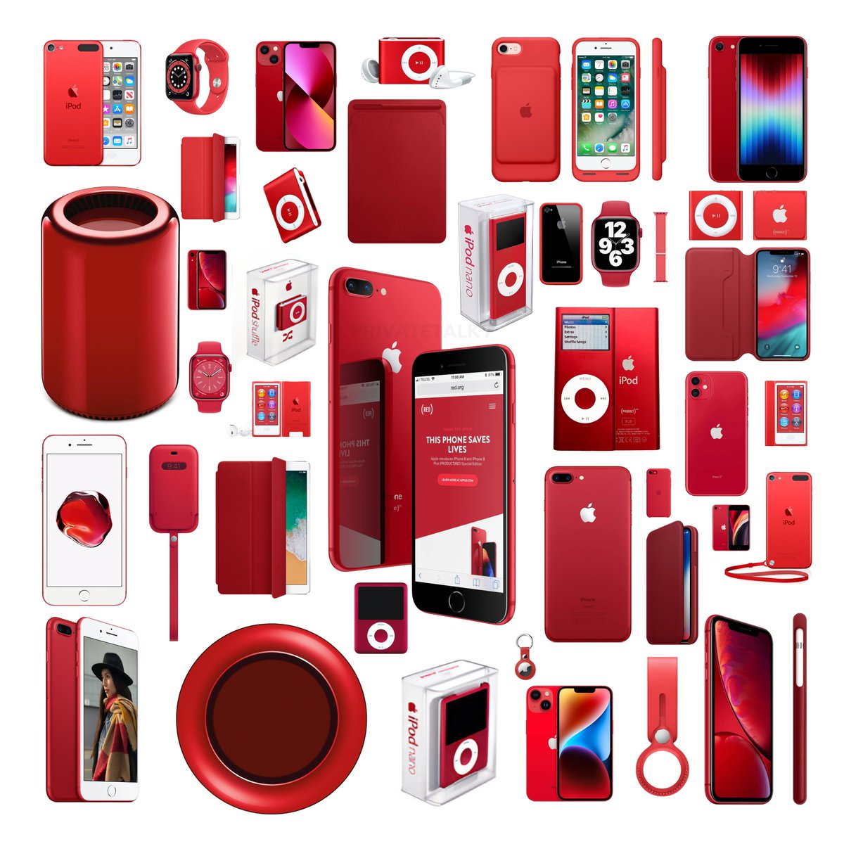 privatetalky's tweet photo. Apple (PRODUCT)RED 🔴

Do you miss red Apple products? https://t.co/O2VhPAzOC8