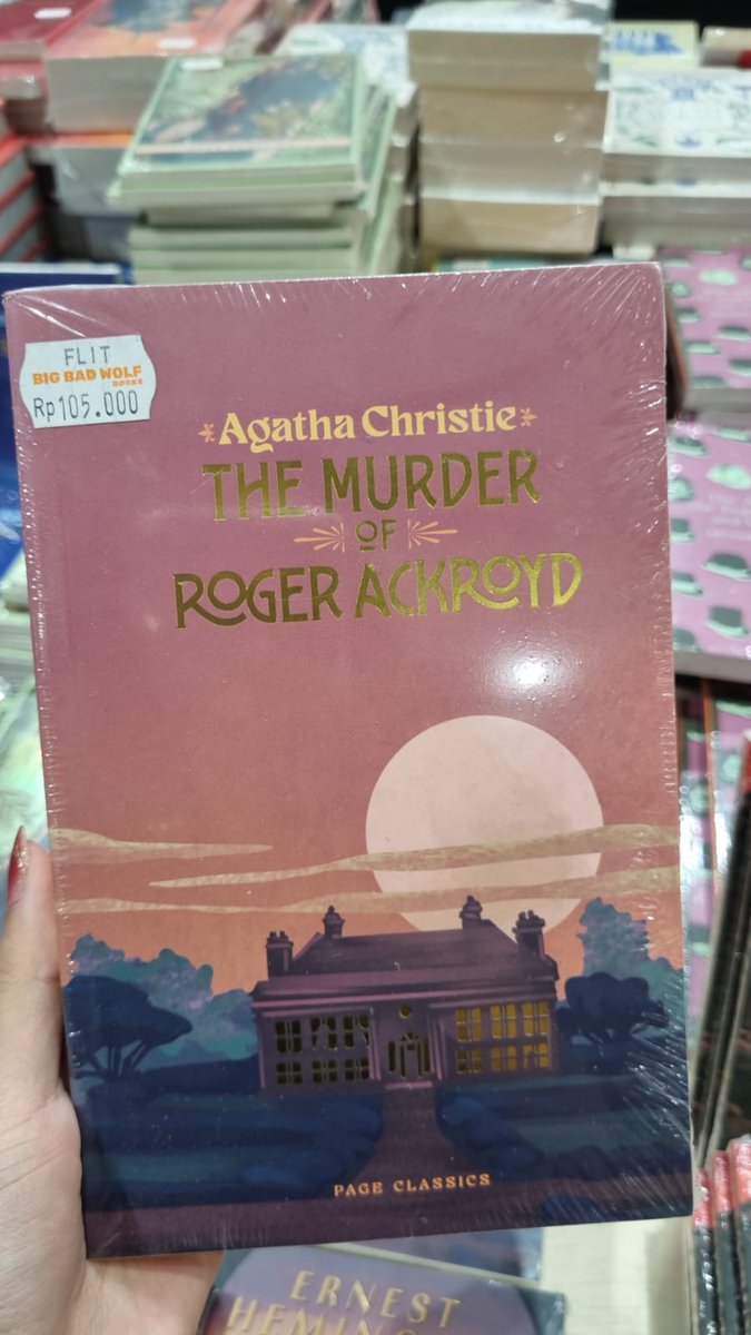 zieelllll's tweet photo. @fabianccca halo kak, ini ada banyak novel agatha christie dan english classic di bbw, aku open jastip bbw kak, kalau mau bisa dm atau join group dan chat admin https://t.co/5lcOIi2gqY
ini each 115k kak, kecuali death on  the nile 100k, ini sudah inc fee jastip dan packing, bisa oren juga https://t.co/8V1k68dczQ