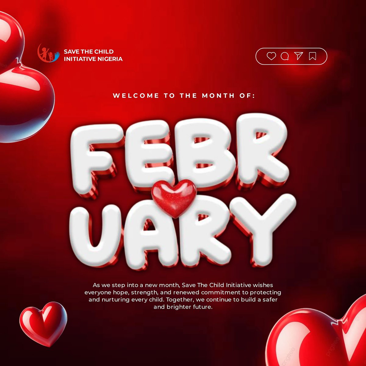 HAPPY NEW MONTH. WELCOME YOU ALL TO THE MONTH OF LOVE

#plannigeria
#unicefnigeria
#asattahirfoundation
#nactalnigeria
#IrishAid
#ActionAgainstHunger
#hsclnigeria
#streetchild