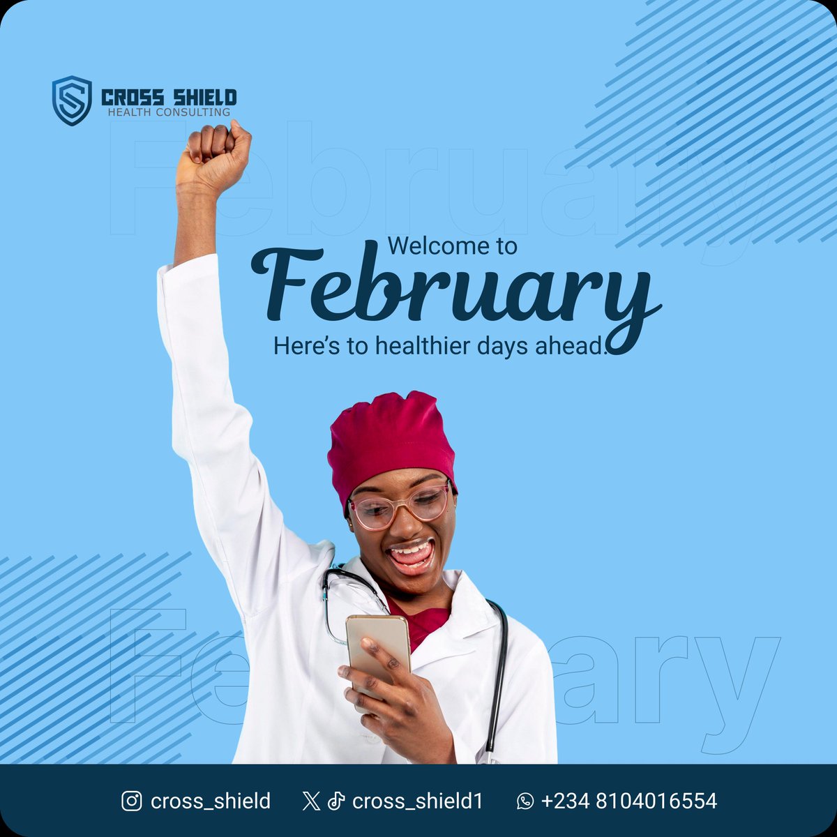 New month, new energy, and another chance to prioritize YOU. 💪✨
​Whether it’s a small step or a giant leap, every move toward wellness counts.
 Welcome to February, let’s make these our healthiest days yet!

#Crossshield #HealthyLiving #february2026