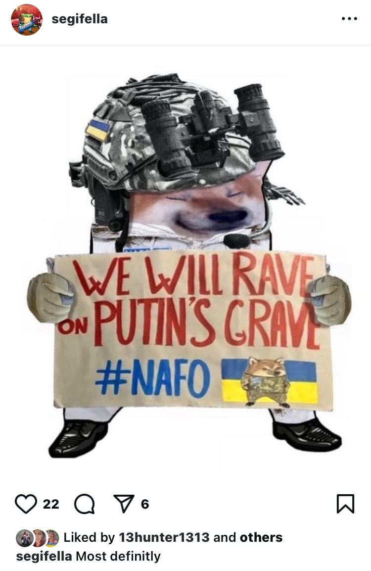 If you started reading the names of just the NAFO accounts in my 16,700 followers list at the rate of one per second it would take you like 4 1/5 HOURS 
It's hard to grasp how many Fellas there