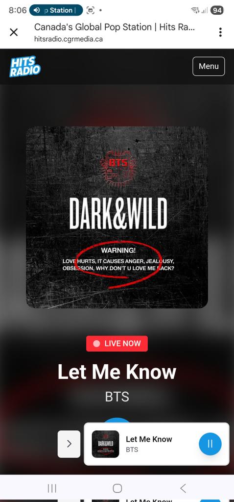 azkenalva's tweet image. Hi @HitsRadioCanada and congratulations for the new show #GlobalSpotlightBlock! I'm enjoying it! 
Thanks for playing BTS's #ZeroOClock #LetMeKnow #FakeLove and #YetToCome. A pleasure! 🫶🫶🫶