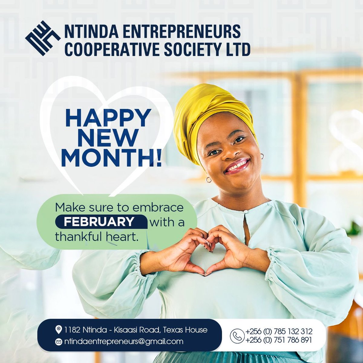 NECOSUganda's tweet photo. As we step into February, may your days be light, your heart be warm, and your path be lined with love. 

Happy New Month! https://t.co/npQ5Vsv2Q4