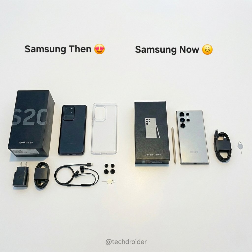 techdroider's tweet photo. Samsung Then vs Samsung Now https://t.co/fjvxdRISpj