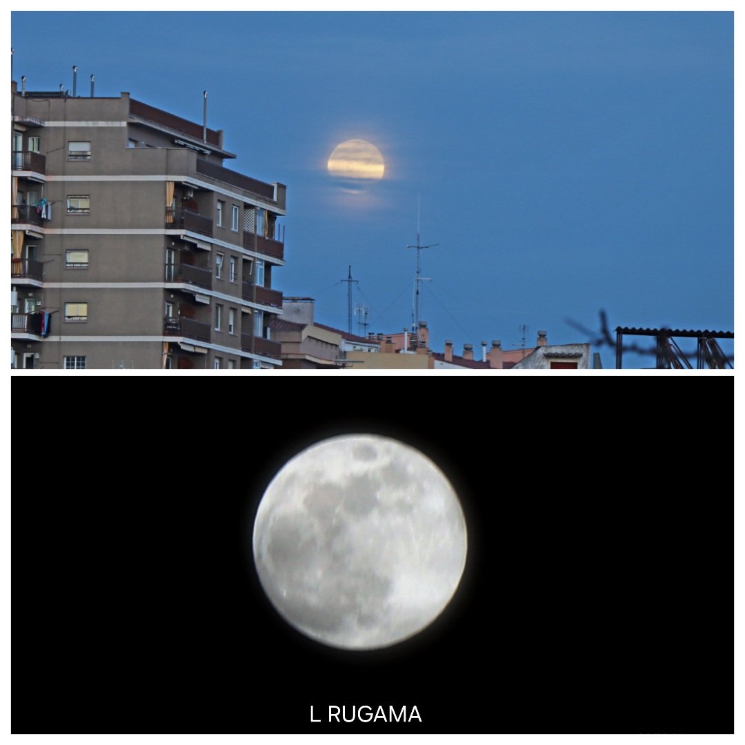 lluisrugama's tweet photo. LA LLUNA PLENA.
De dia i nit.
#ruguifoto #quenoparilamàquina #llunaplena #dedia #denit #Mataró https://t.co/xajgoNaKa2