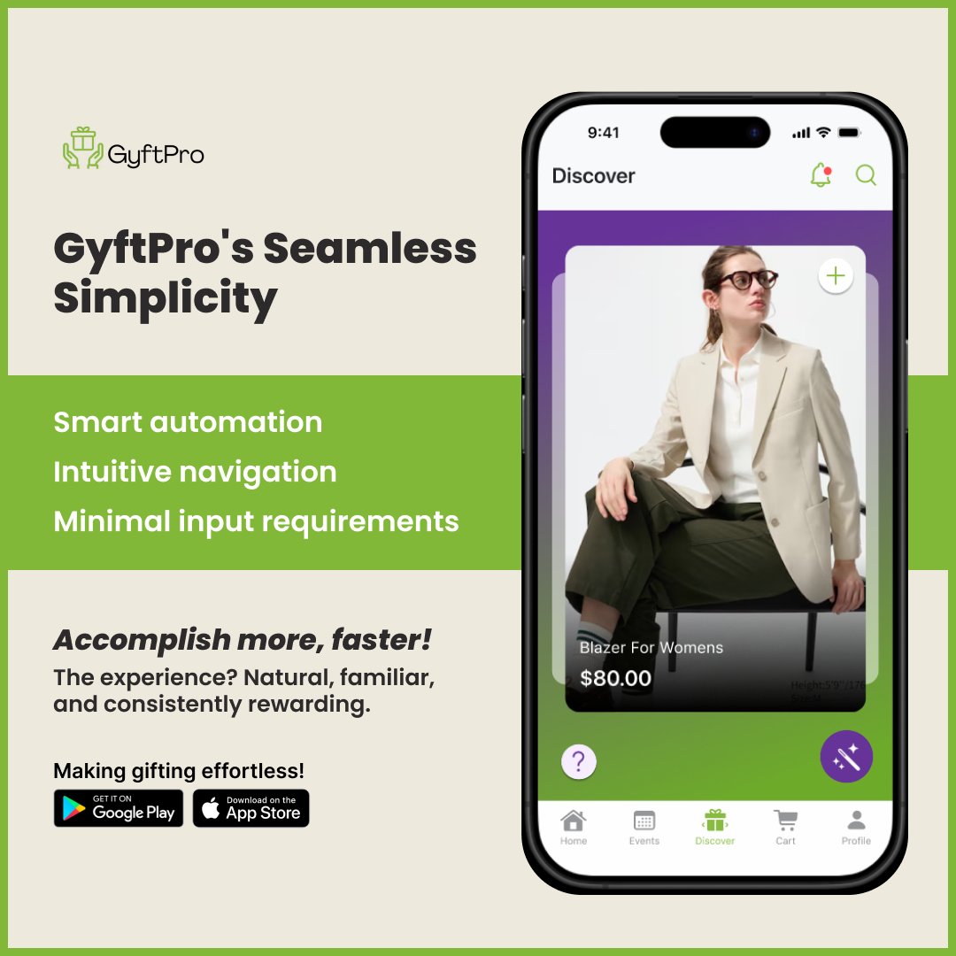 GyftPro's tweet image. GyftPro is designed to remove friction and make gifting feel effortless. You have to try it to believe it, and once you do, gifting as you know it will completely change.
Try now - app.gyftpro.com
#GyftPro #OnlineGiftingApp #SmartGiftingApp #USA #AI #DigitalGifting