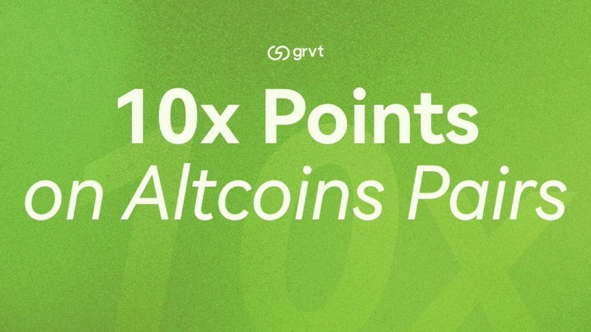 grvt_japan's tweet image. 《✨あなたの知見が価値になる✨》
明日からアルトコインをトレードするとGrvtポイントが10倍！

DeFi・AI・Meme、得意なフィールドを選んで、知識をパフォーマンスと報酬に変えよう🔥

📈 ETH / BTC / SOL 以外はすべて10倍対象

✅今すぐトレード
➡️grvt.io/exchange/perpe…
